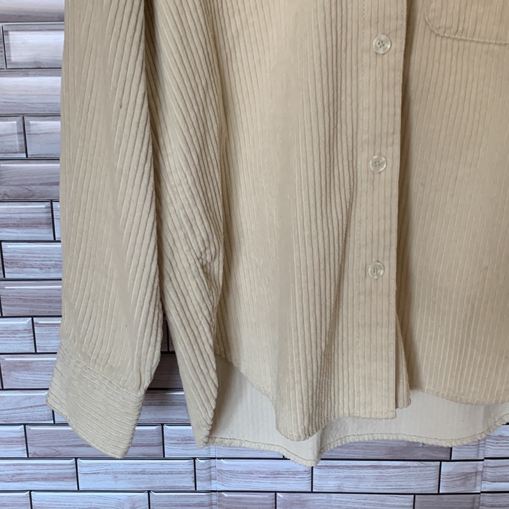 Canyon Creek Beige Ribbed Shacket Size Small - Picture 5 of 6